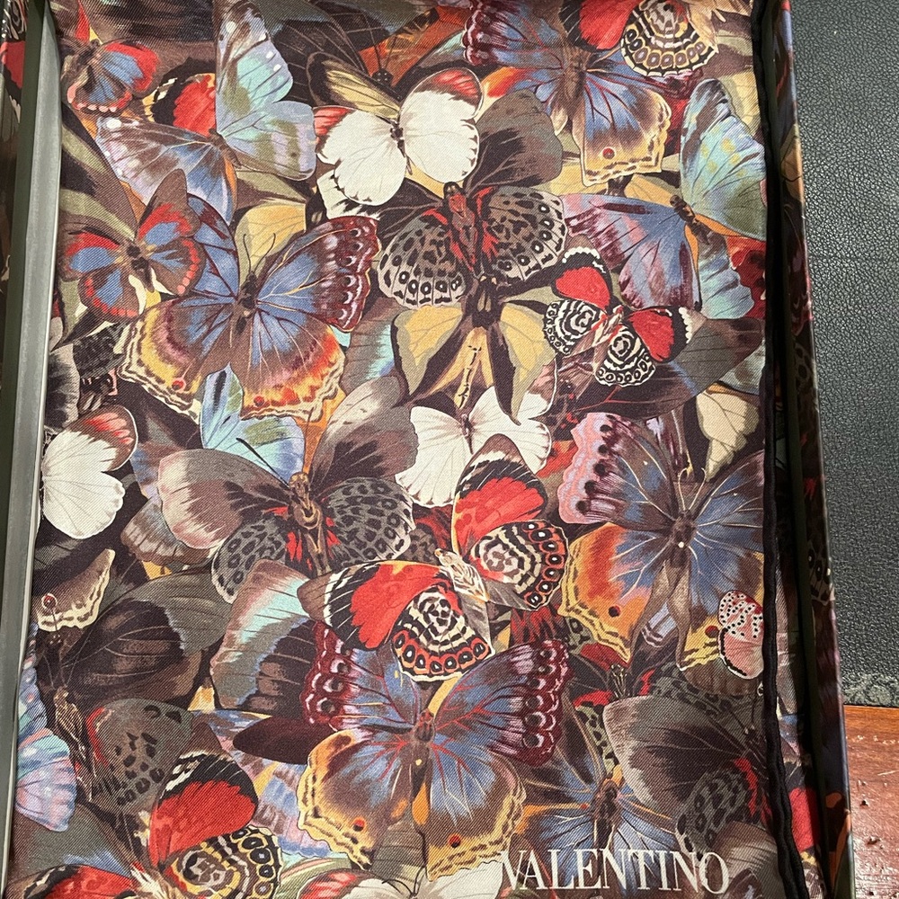 BNIB Valentino Butterfly scarf.  Retails for $295.
